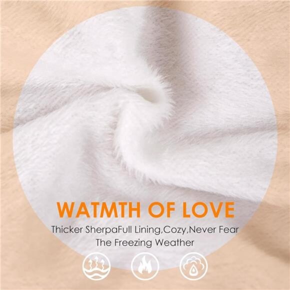 Women's Winter Warm Knit Beanie with Faux Fur Light Purple - Picture 5 of 7